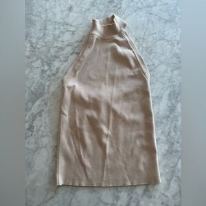 Zara Light Gold Tan Knit Top